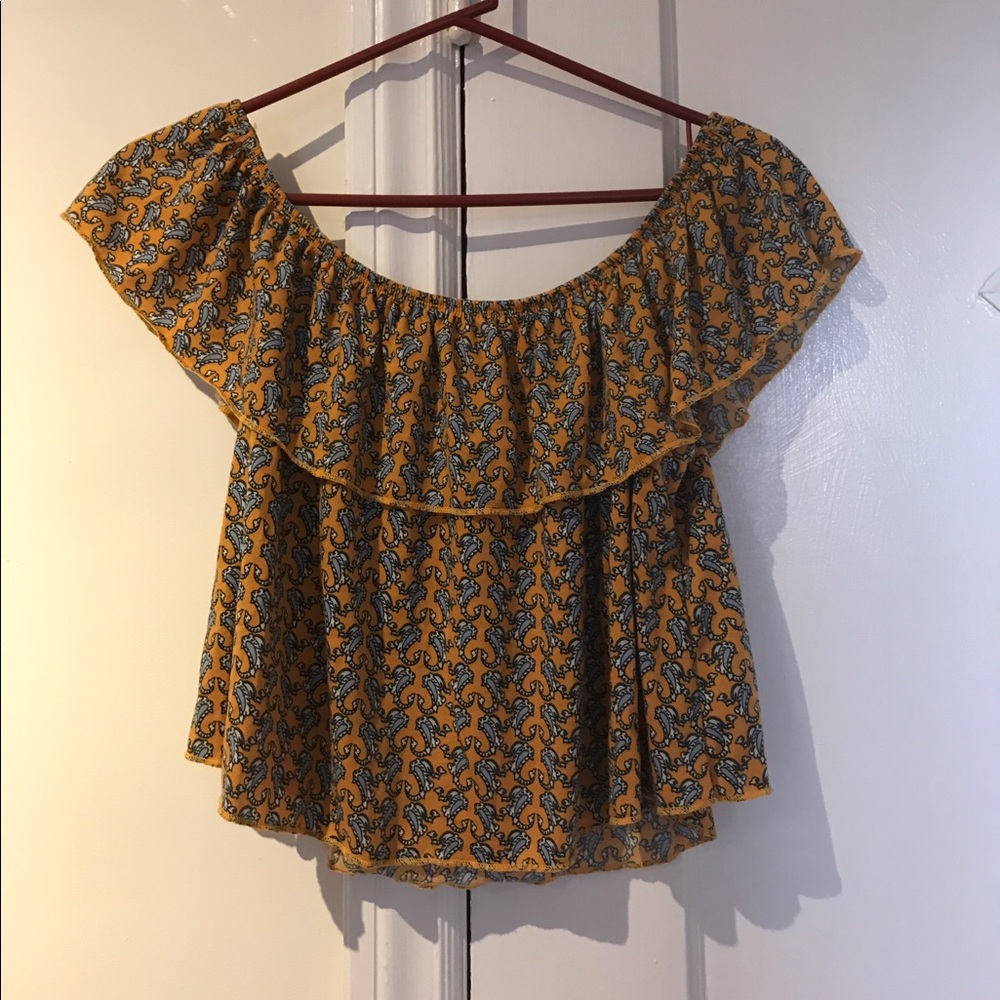 Off the shoulder crop top
